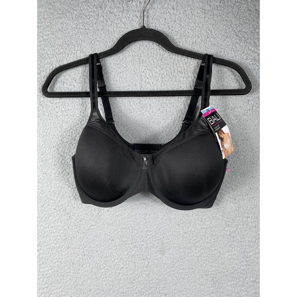 Bali Women's Size 38C Black Bra NWT Ultra Light Underwire
